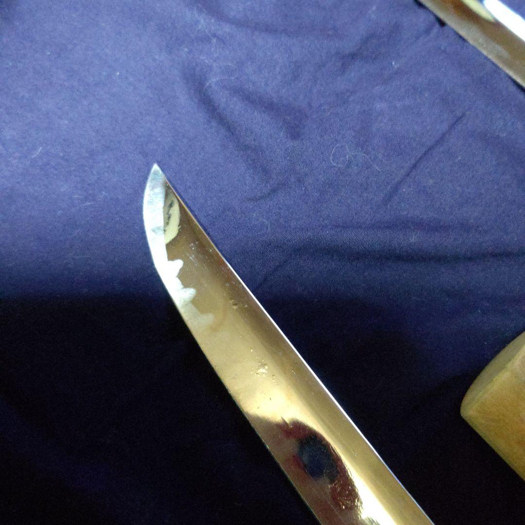 模造刀 白鞘？長短2本セット 拵え 脇差