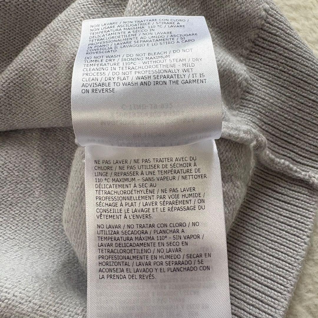 美品　モンクレール ハイネック　ニット　セーター　XL ライトグレー