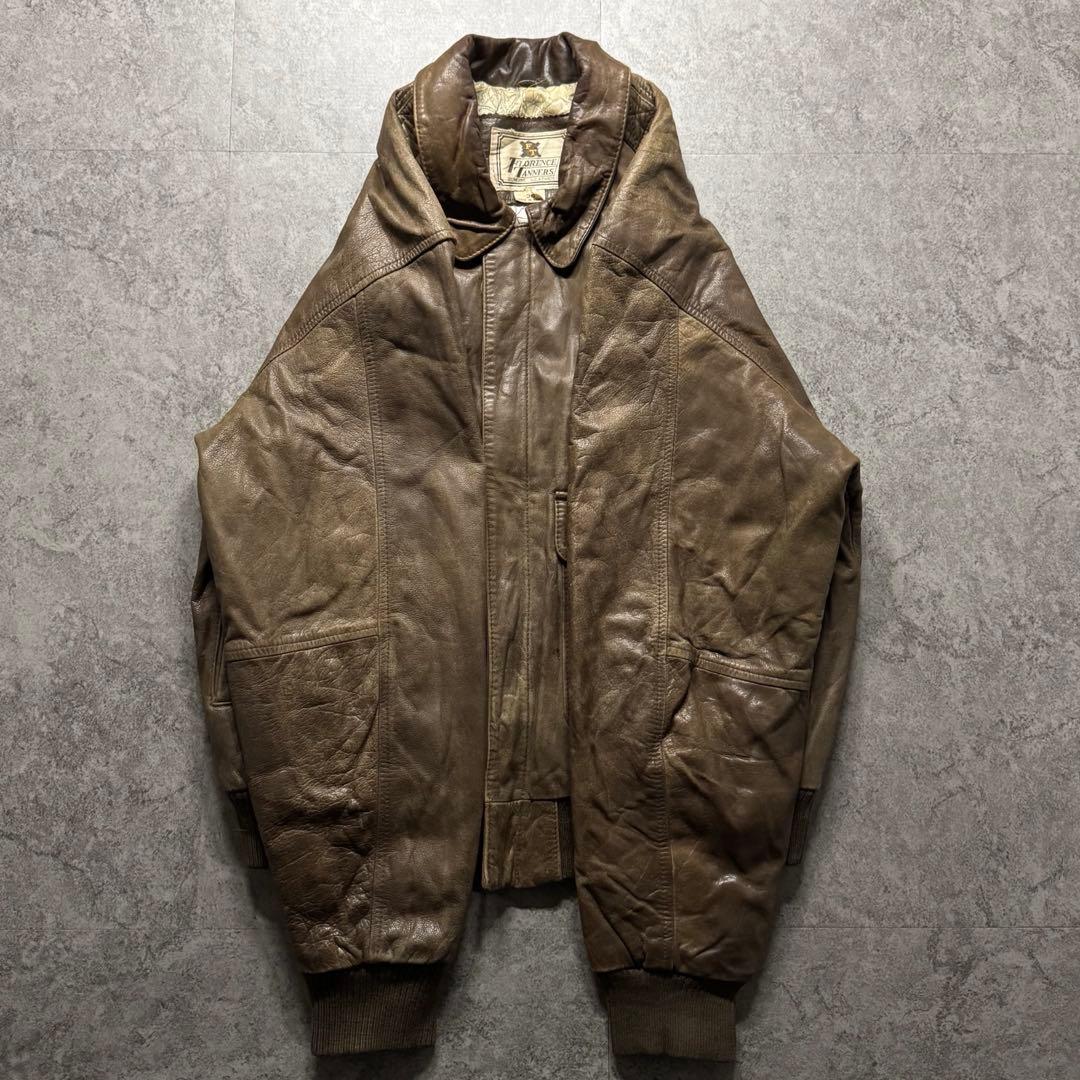 【90s vintage】A-2 leather flight jkt 短丈