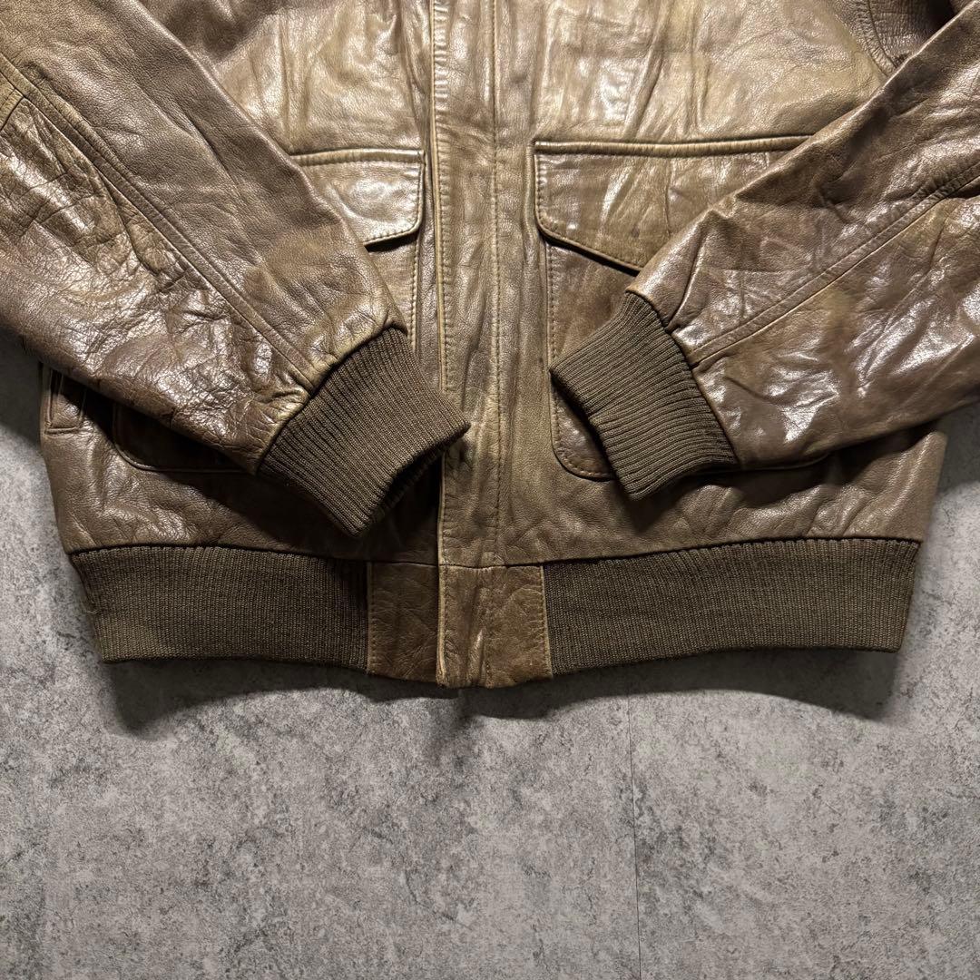 【90s vintage】A-2 leather flight jkt 短丈