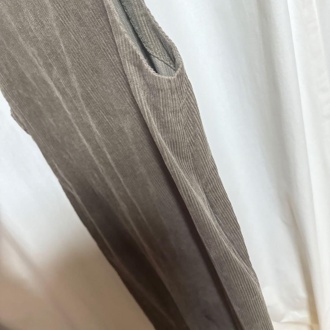 美品 ito fukuokaグレーブラウン コーデュロイ サロペット