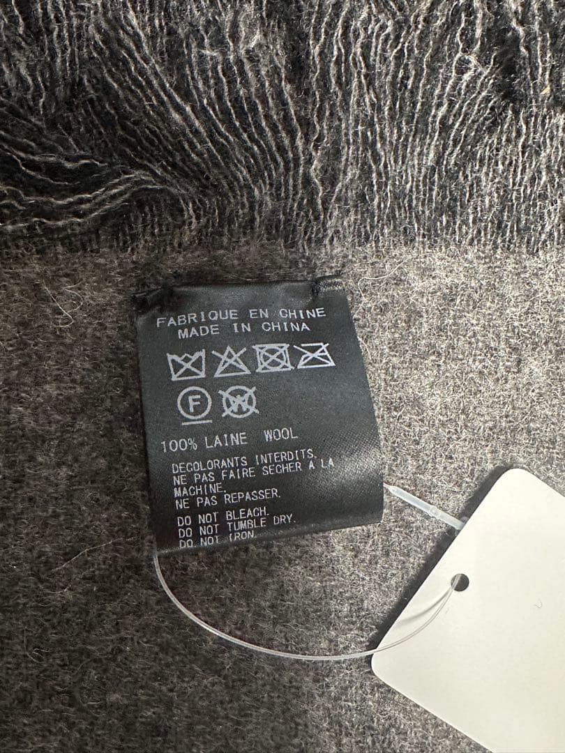 yohji yamamoto ウールブランケット　25-26 aw