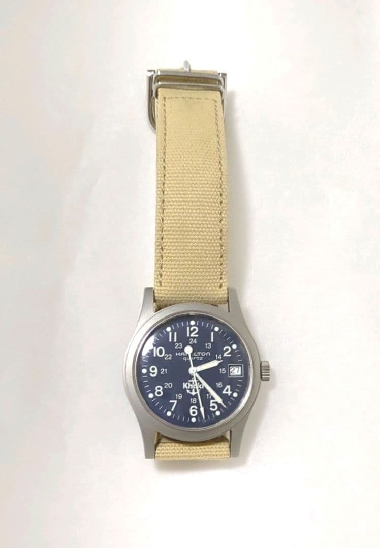 HAMILTON Khaki 9797 クォーツモデル イカリマーク付 腕時計 - メルカリ