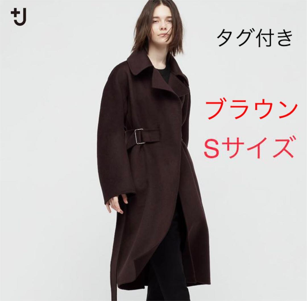 ユニクロプラスJ カシミヤブレンドラップロングコート - メルカリ