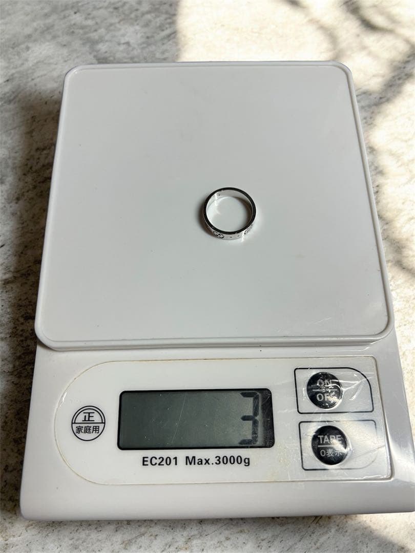 えまひ！GUCCI グッチアイコン指輪8号　18金　ホワイトゴールド