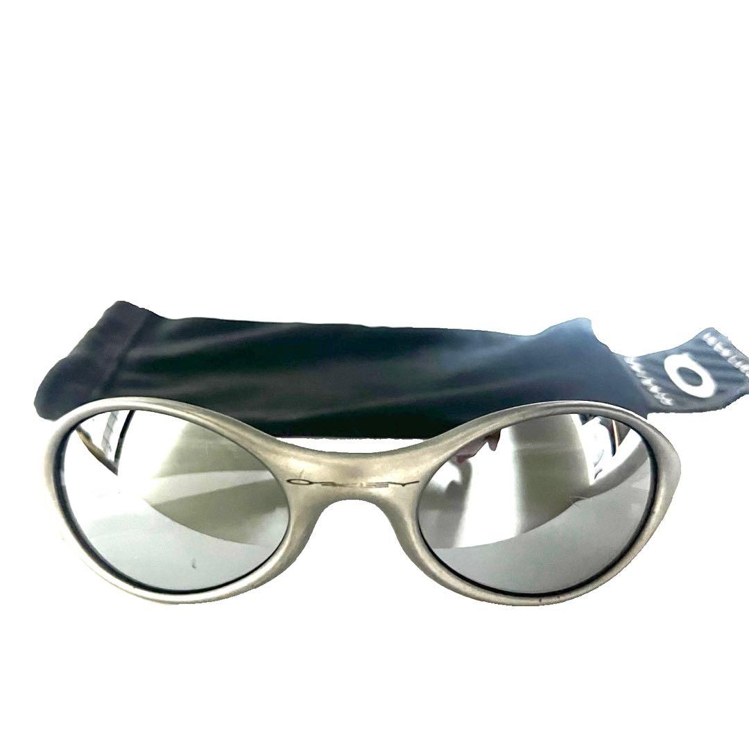 90s oakley eye jacket シルバー　グレー　archive