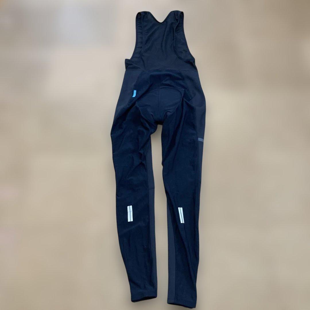 【美品】シマノSHIMANOビブパンツサイクルウェアサイクリングパンツLメンズ黒