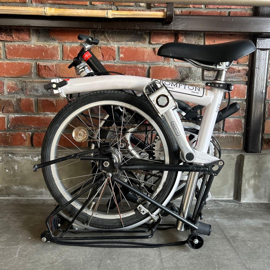 ブロンプトンBrompton折りたたみ自転車 ホワイト BS6102 PART - メルカリ