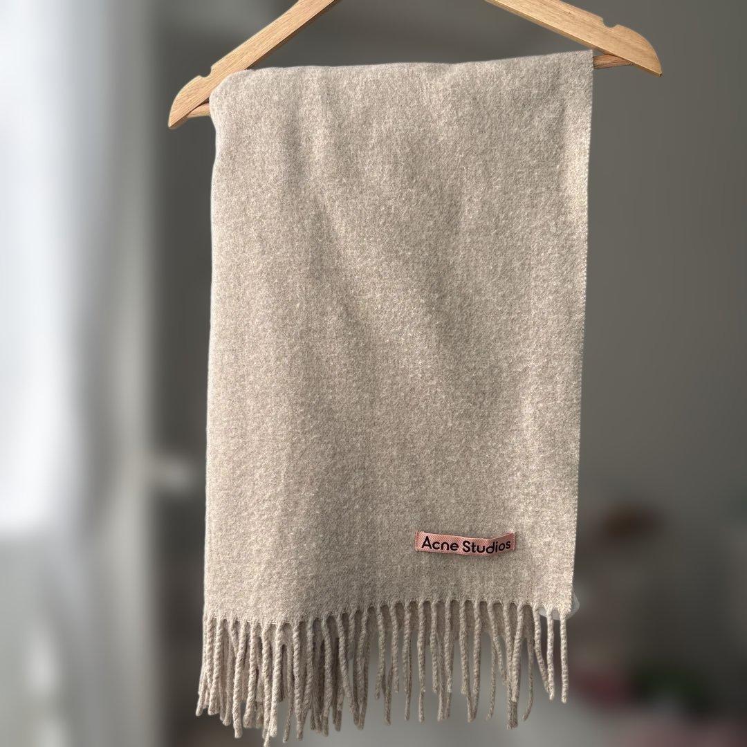 Acne Studios フリンジウールスカーフ オーバーサイズ - メルカリ