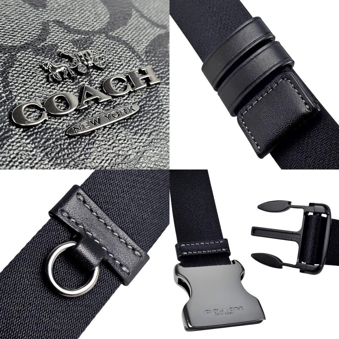 未使用 コーチ COACH シグネチャー エリアス ボディバッグ ベルトバッグ