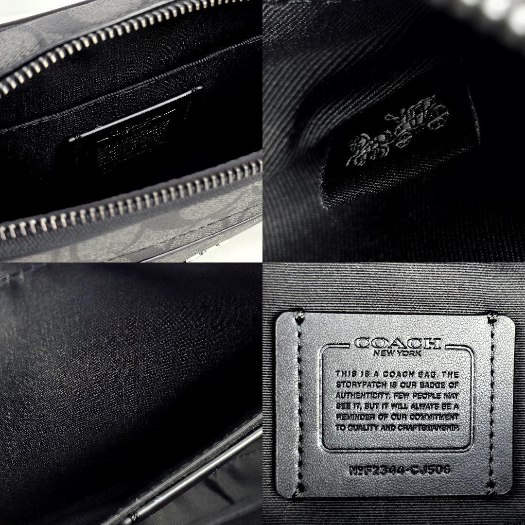 未使用 コーチ COACH シグネチャー エリアス ボディバッグ ベルトバッグ