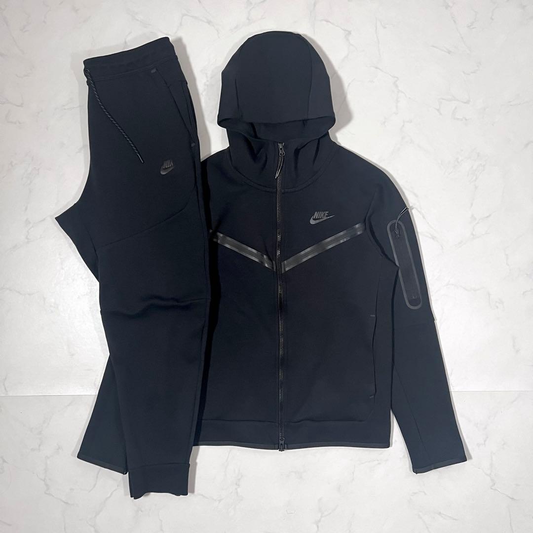 Nike ナイキ テックフリース セットアップ ブラック 上下M - メルカリ