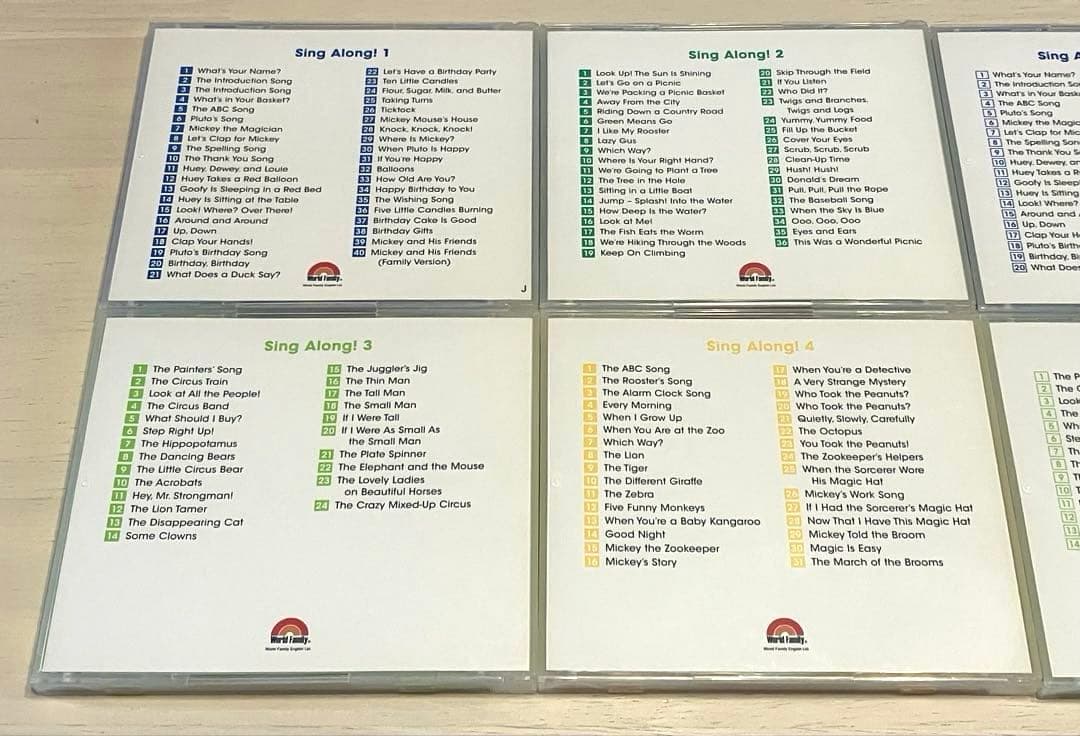 最新版　ディズニー英語システム　シングアロング　CD 絵本　ガイド　dwe