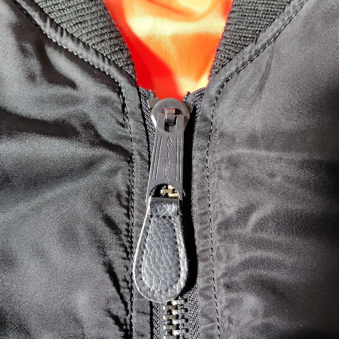 美品✨アヴィレックス　 MA-1 フライトジャケット　リバーシブル　黒　L