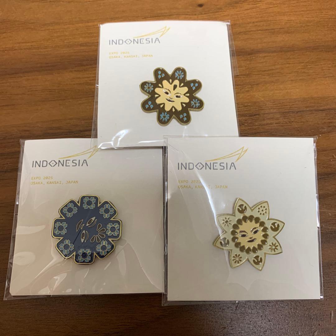 大阪・関西万博 インドネシア ピンバッジ 3個セット - メルカリ