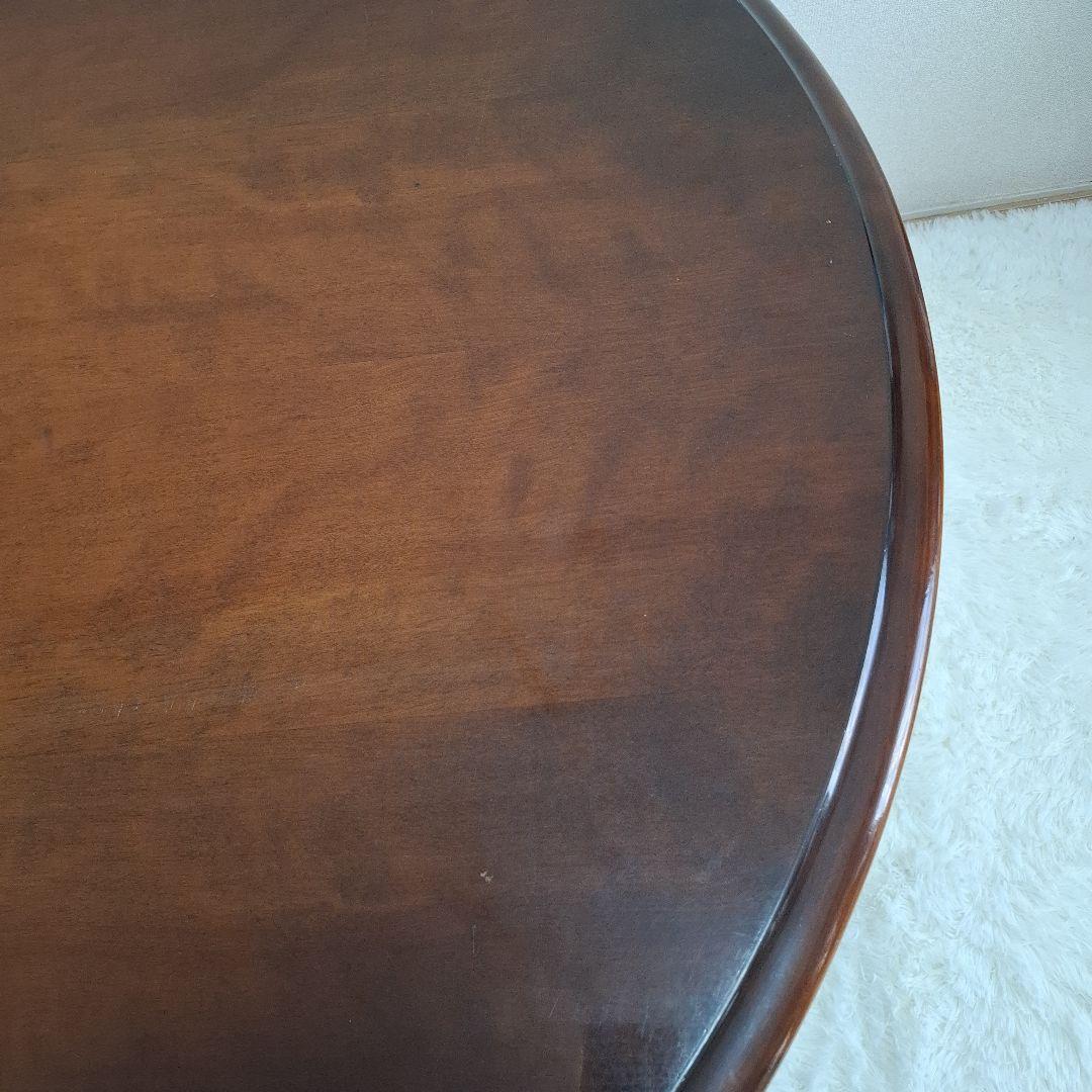 【状態良好】飛騨産業 円形 ダイニングテーブル キツツキマーク