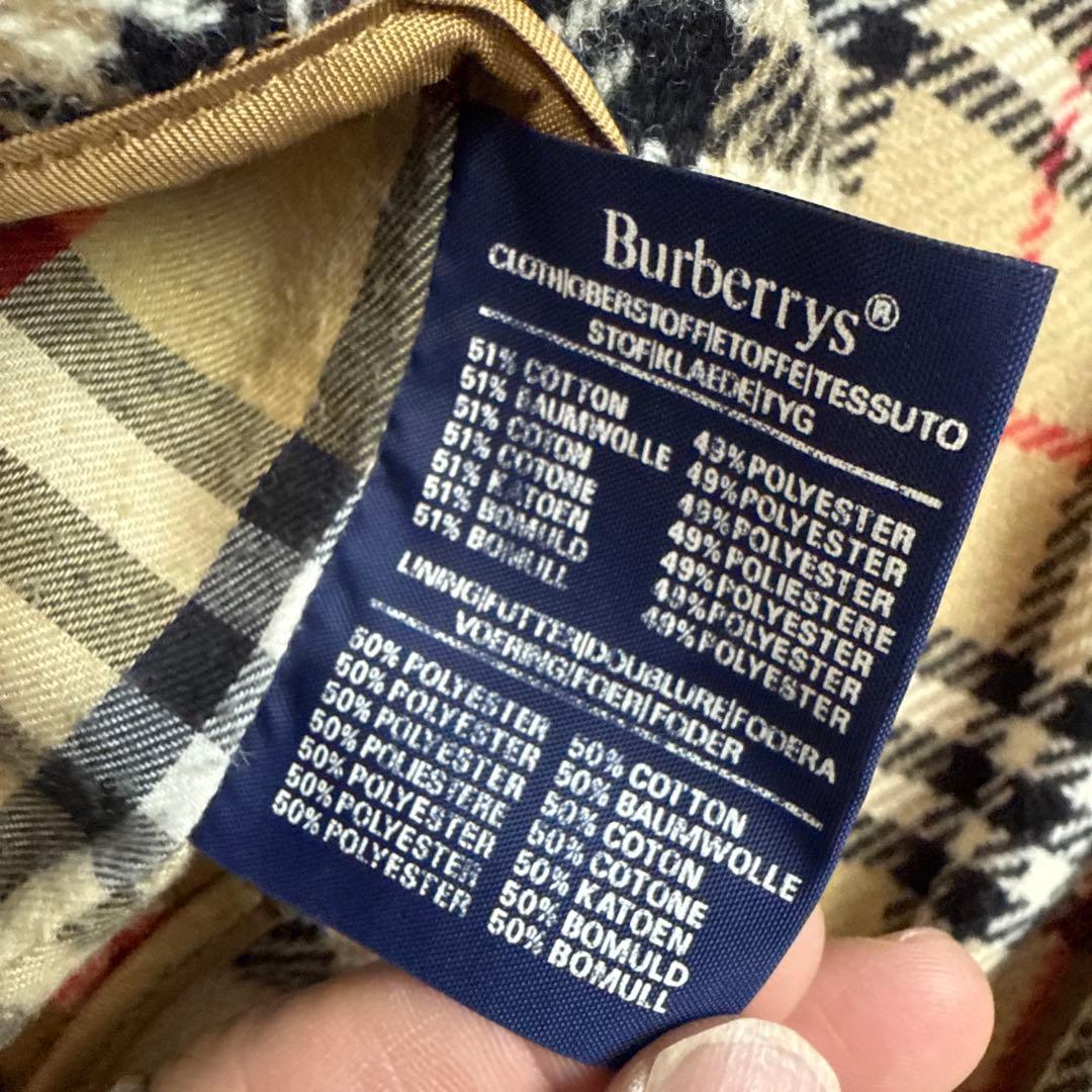 バーバリー　ステンカラーコート　イギリス本国購入品　Mサイズ相当