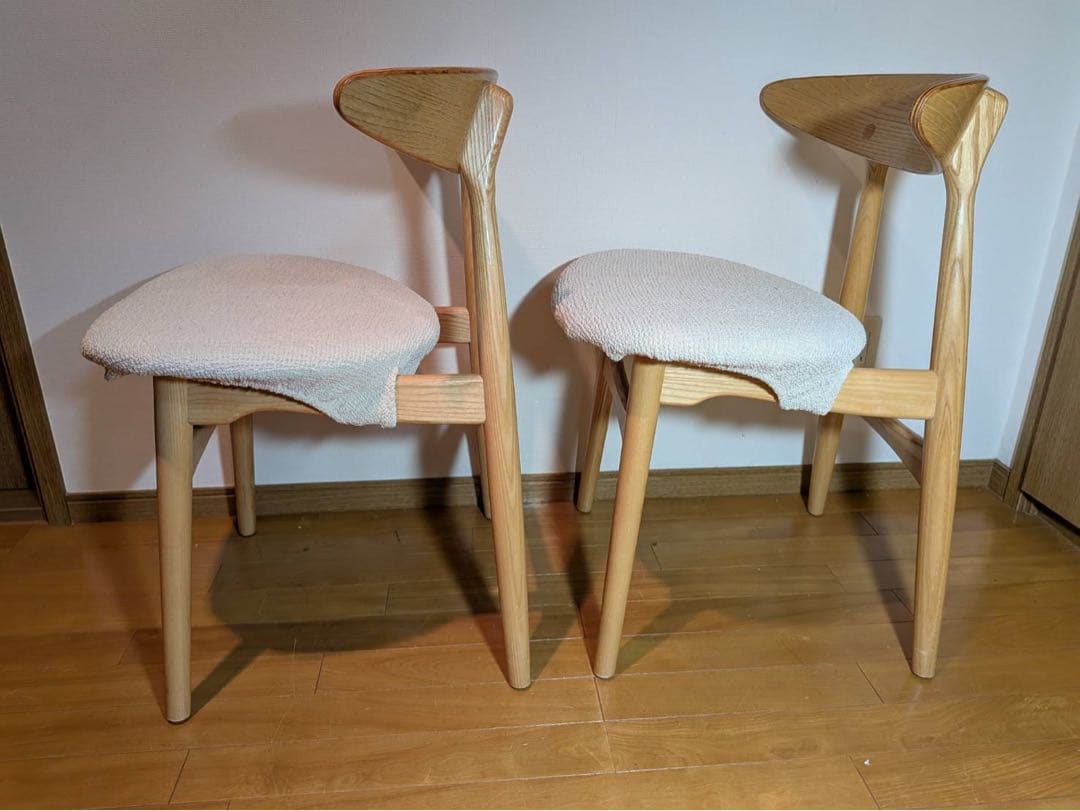 ■送料込■関家具 ダイニングチェア 椅子 食卓椅子 木製 2脚