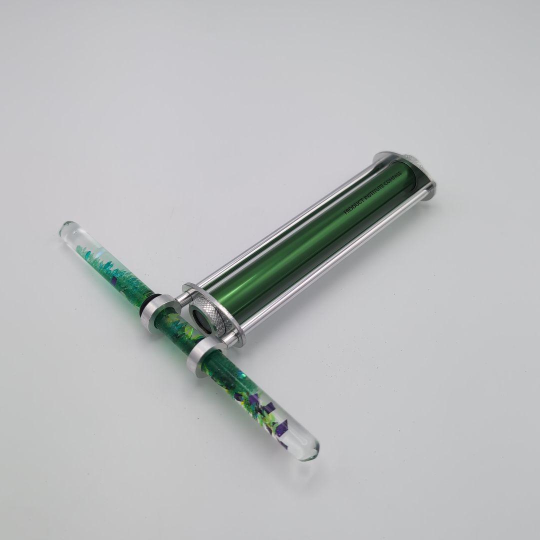 美品】ノースアイランド 万華鏡 スコープ型 グリーン オイルワンド 共