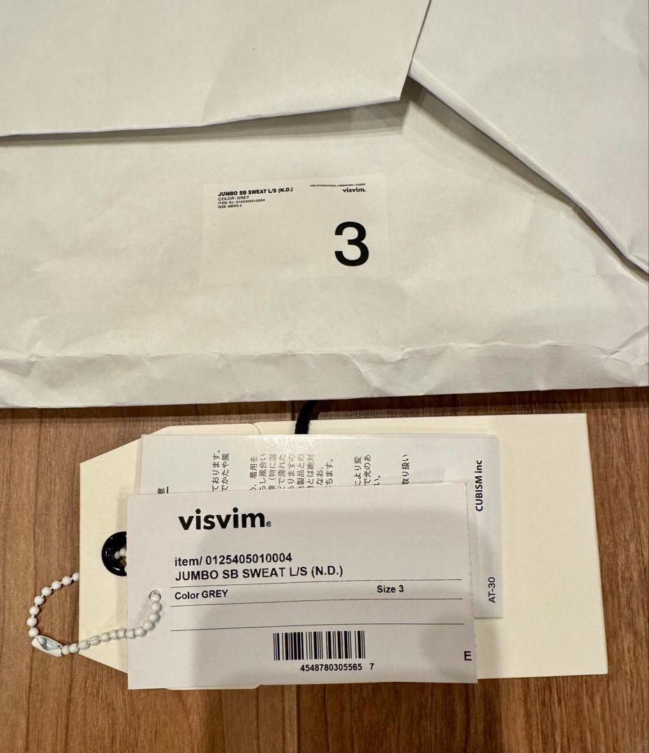 visvim JUMBO SB SWEAT L/S 伊勢丹 新品未使用おまけ付き