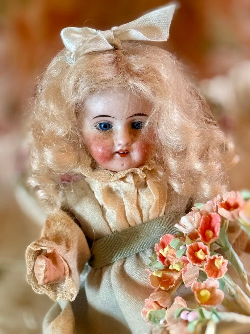 アンティーク　ミニョネット　ミレット　ドール　布花セット