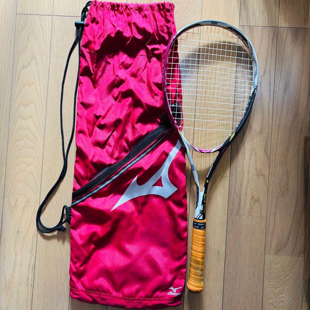ソフトテニスラケット Mizuno XYST T-05 ピンク ケース付き - メルカリ