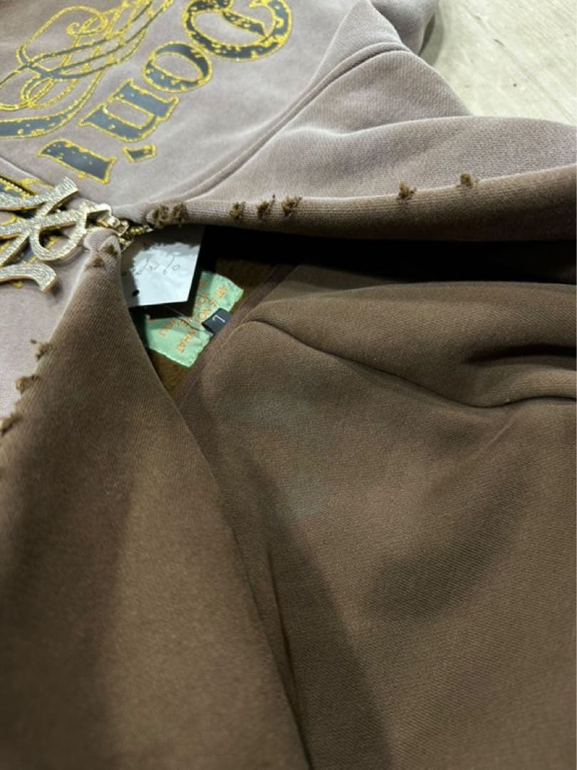 dripパーカー　NOUBLIE PAS