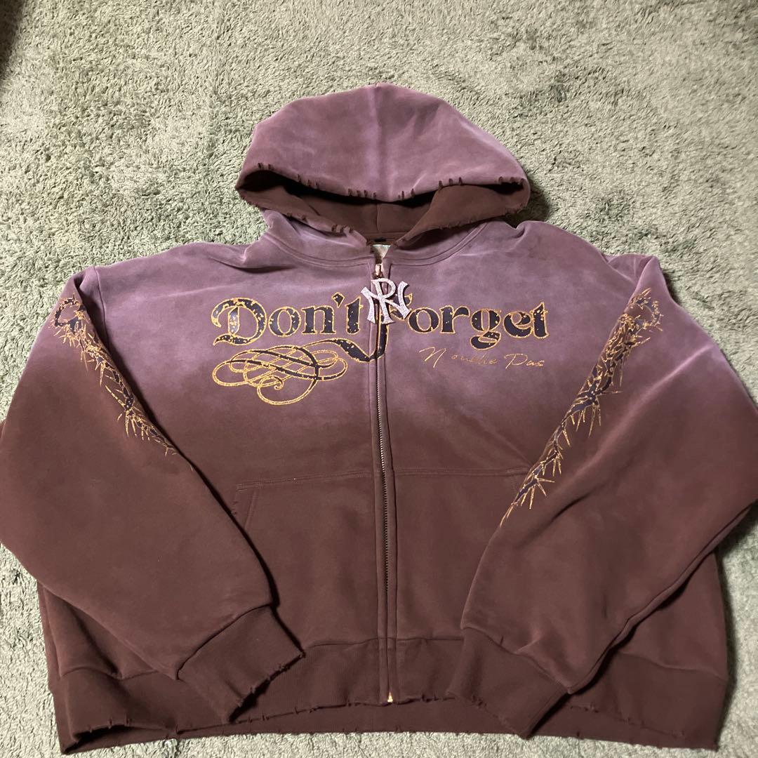 dripパーカー　NOUBLIE PAS