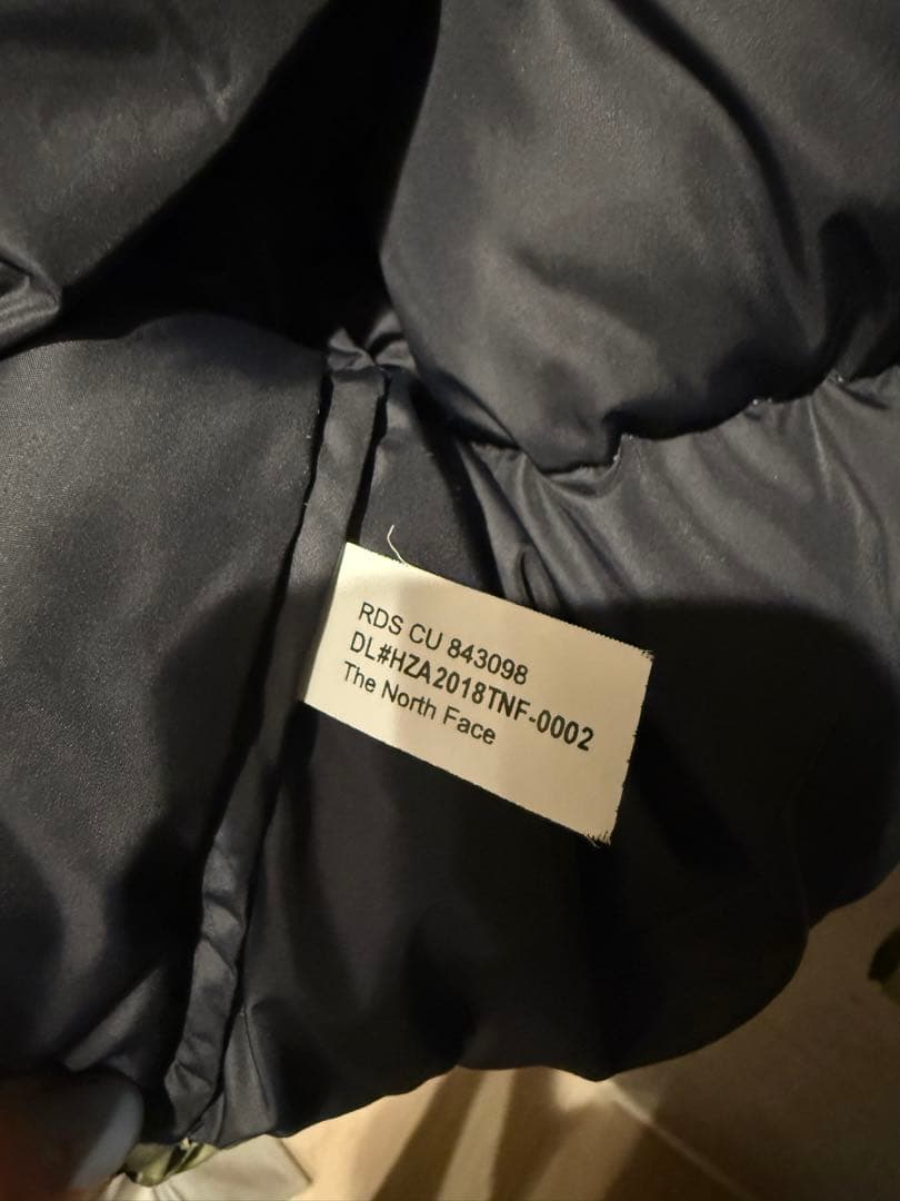 THE NORTH FACE 700ヌプシダウンジャケット 黒×クラシックカーキ