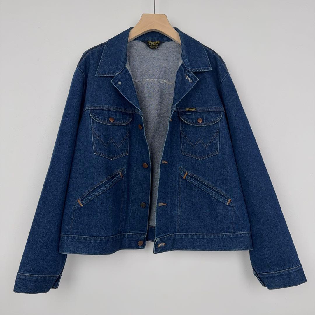 size50 Wrangler 80s USA製 デニム トラッカージャケット