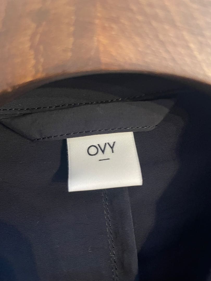 ジャケット・アウター ovy Basic Nylon Bal Collar Coat Black L