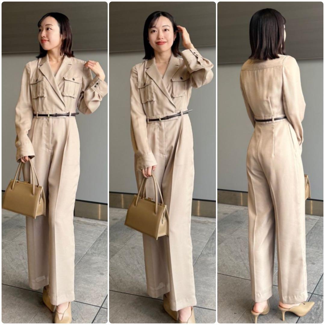 ánuansサファリシアーオールインワン⭐︎ベージュM美品