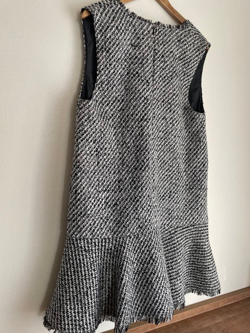 美品☆Apuweiser-riche ツイードペプラムミニワンピース　M