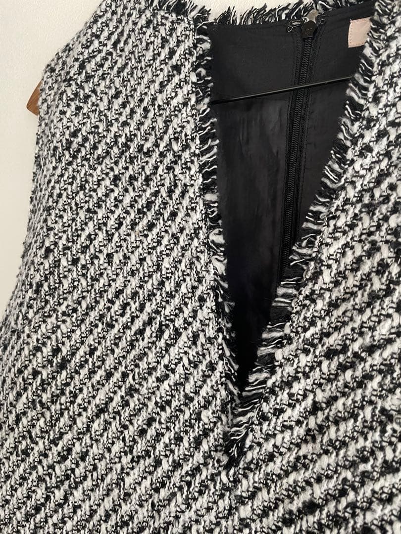 美品☆Apuweiser-riche ツイードペプラムミニワンピース　M