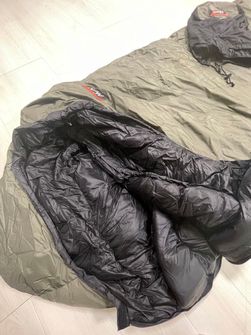 NANGA ✖️3ten フード付き寝袋 オリーブ色