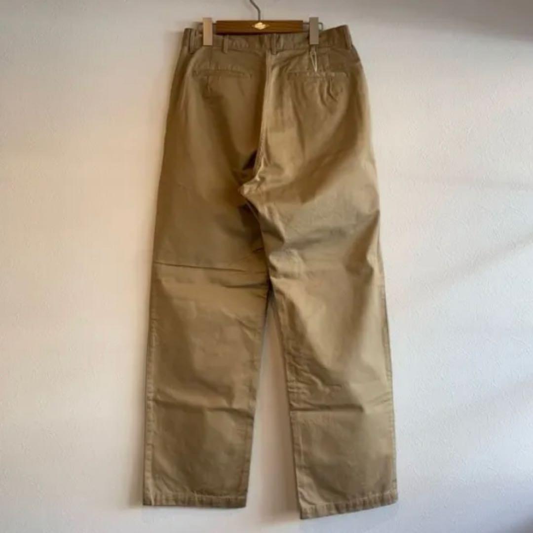 【N.O.UN】 WIDETuck Chino Trousers KHAKI