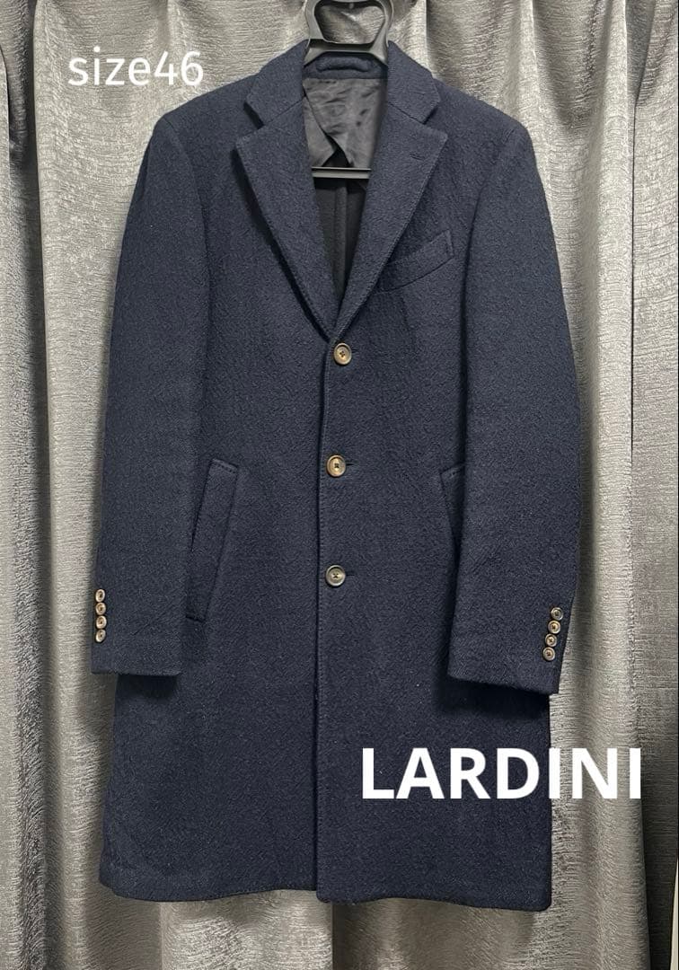 LARDINI《ラルディーニ》チェスターコート　ダークネイビー　サイズ46
