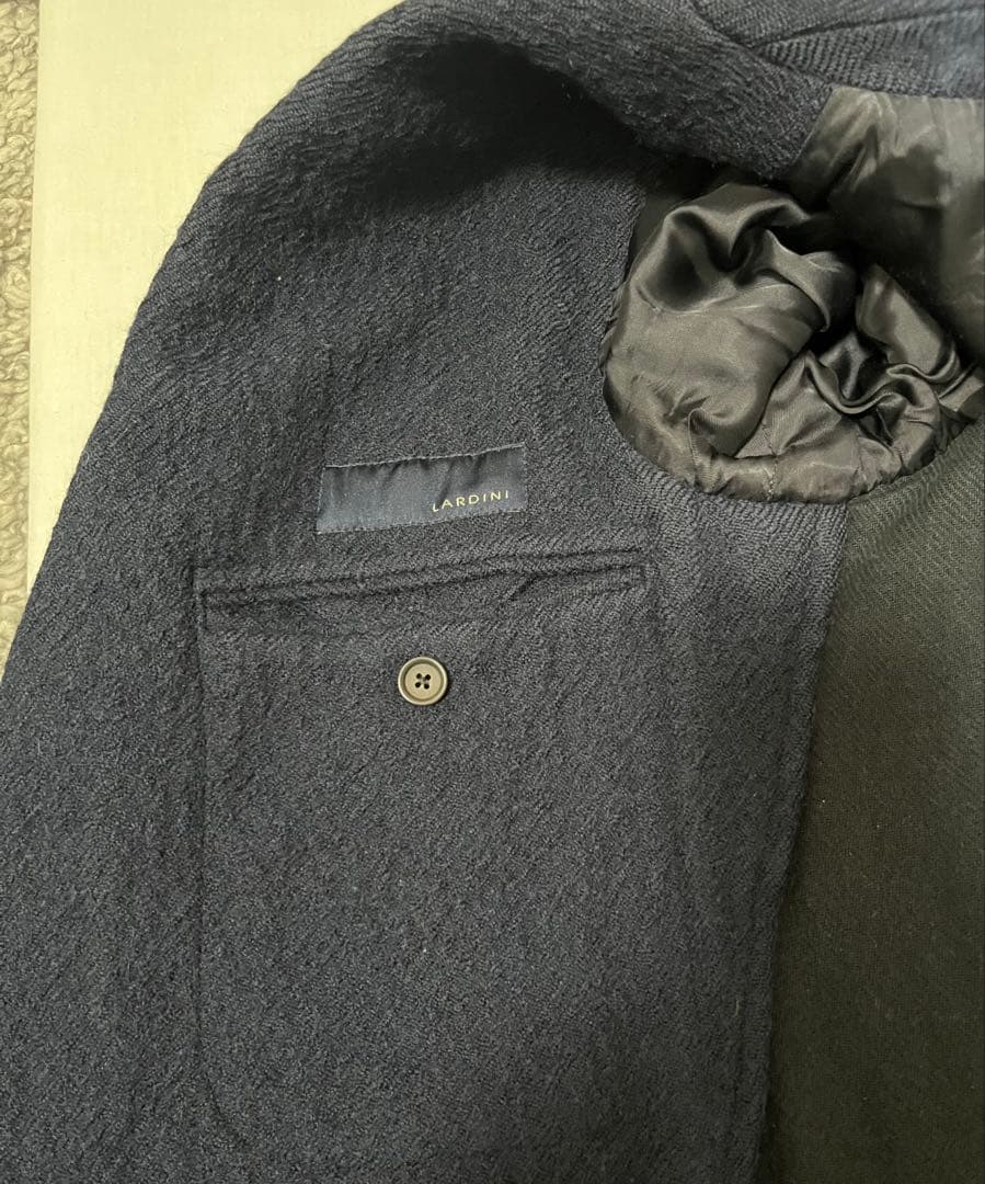 LARDINI《ラルディーニ》チェスターコート　ダークネイビー　サイズ46