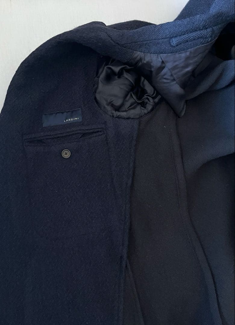 LARDINI《ラルディーニ》チェスターコート　ダークネイビー　サイズ46