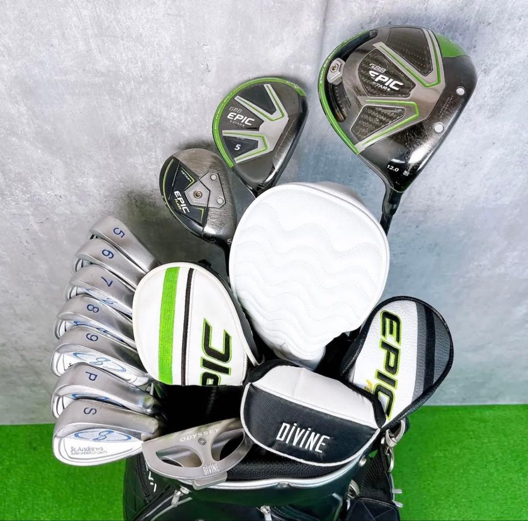 レディース初心者用 キャロウェイ REVA エピック ゴルフセット 右打ち11本