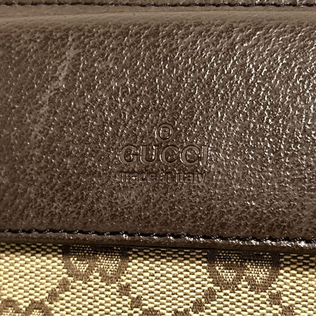 D053/GUCCI グッチ GG キャンバス ボディバッグ ウエストバッグ