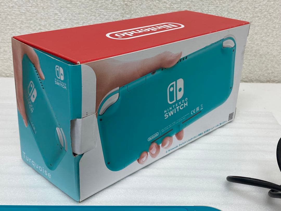 3-2584 Nintendo SwitchLiteターコイズ　＋　ソフト5点