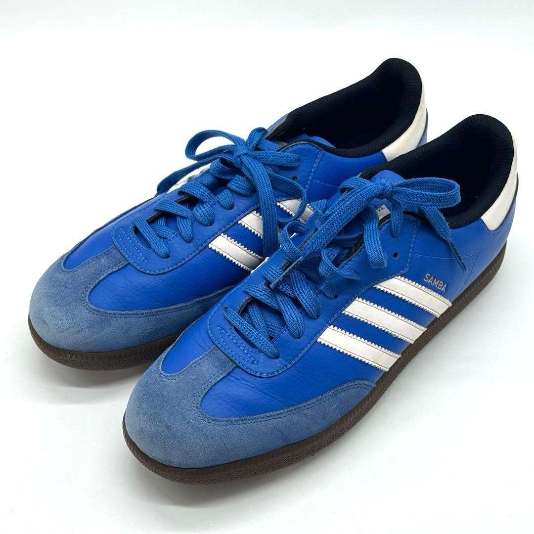 adidas Samba アディダス　サンバ　青 ゴルフシューズ　27.5 美品