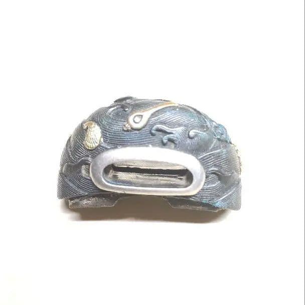 刀装具　美品海図貝づくし【縁、栗形、頭？鐺】