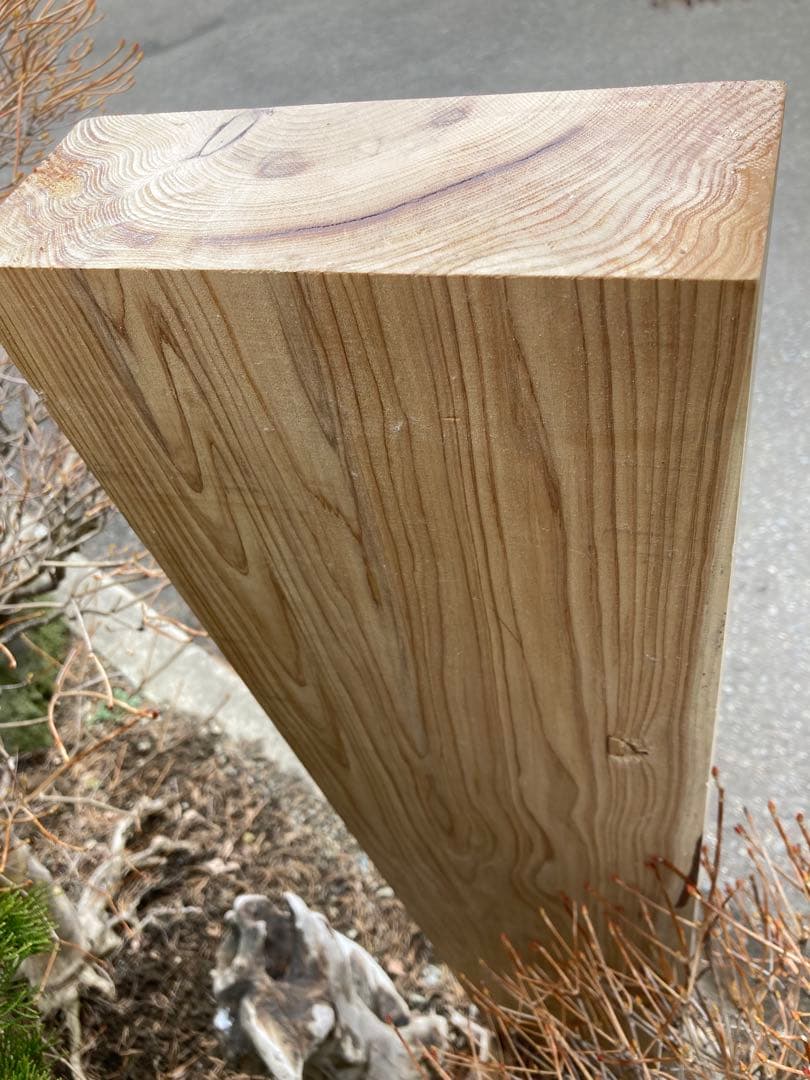 乾燥済み 北海道 イチイ オンコ 一位 材料 106×20×7cm