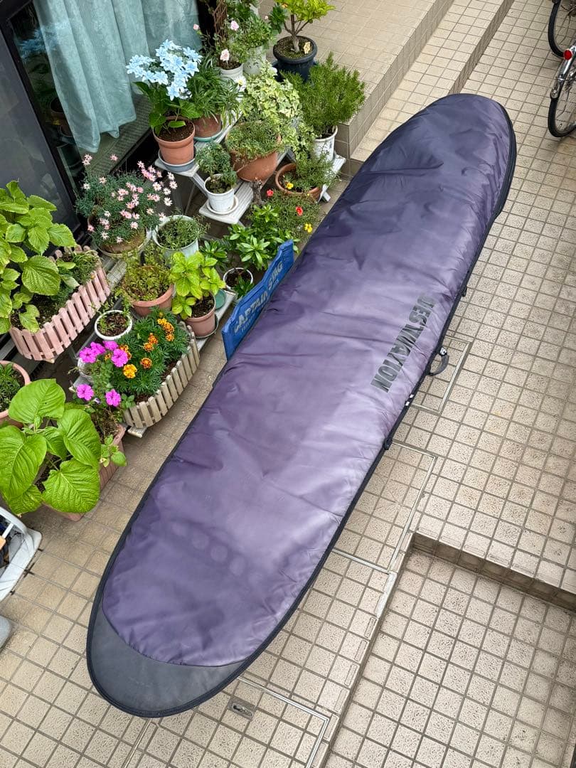 ロングボード シーコングTIP 9.10 ボードケース付き（手渡し限定）