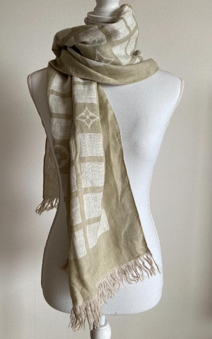 ルイヴィトン リネン モノグラム ストール