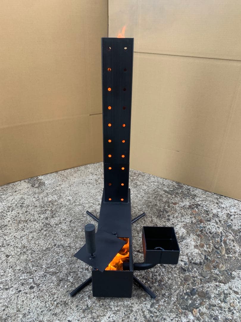 廃油ストーブ オイルタンク無し！高品質・高効率 ロケットストーブ