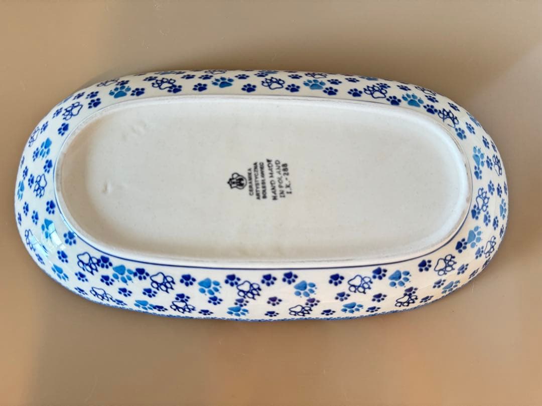 大皿　31.5cm ポーリッシュポタリー Ceramika 猫