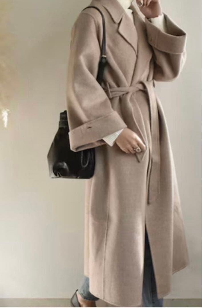 LavishGate ワイドスリーブ ロング ウールガウンコート - メルカリ